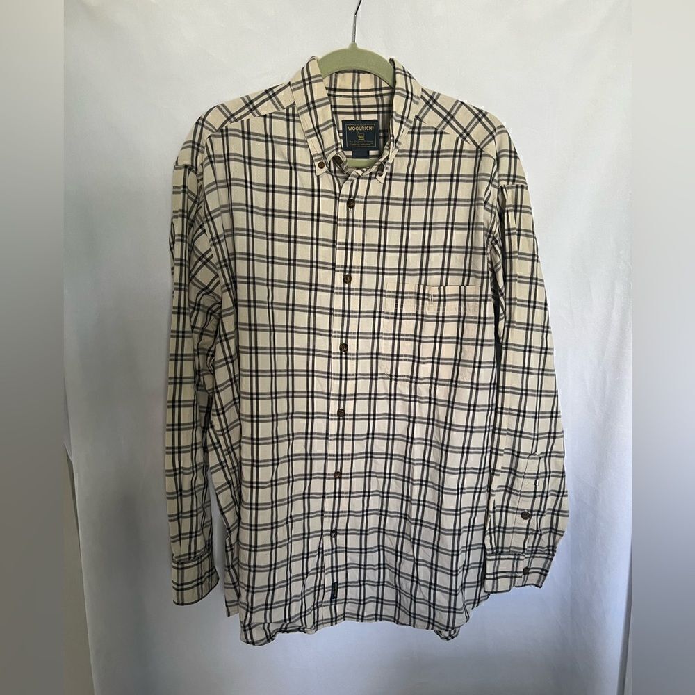 Woolrich Plaid Button Down Shirt Long Sleeve Men’s Size L